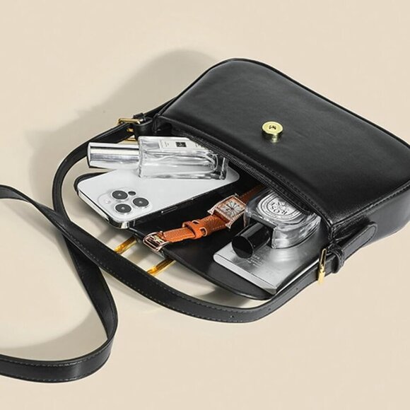 Women's Faux Leather Tote Bag Crossbody Purse Shoulder Bag Evening Bag - Picture 4 of 5